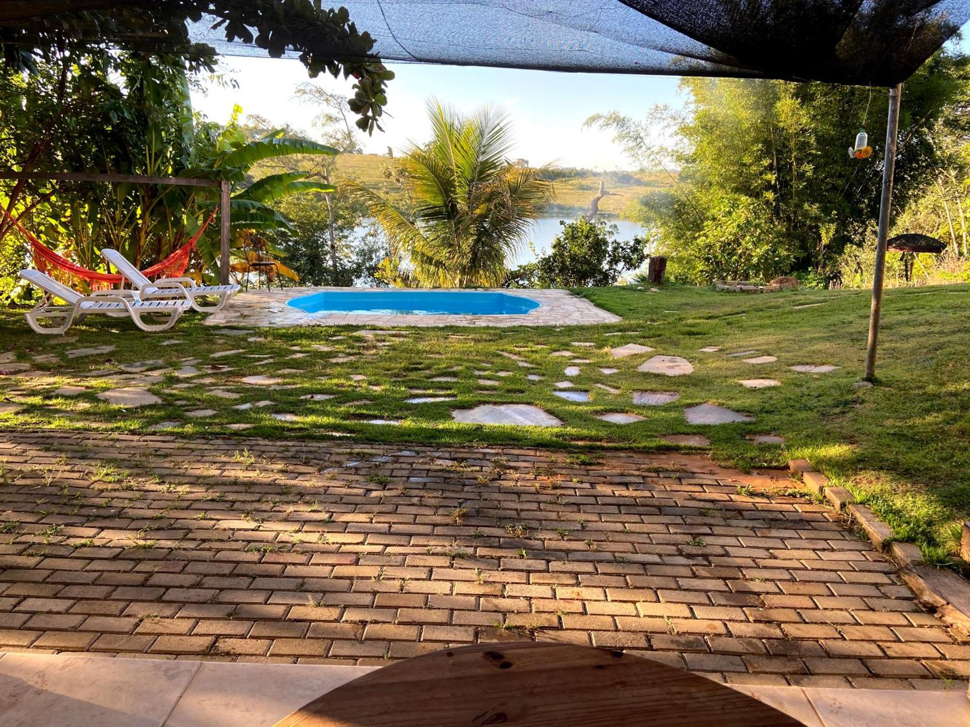 Casa Com Piscina Fundo Pra Represa E Ar Condicionado Casinhabrancadevaranda Ijaci Ngoại thất bức ảnh