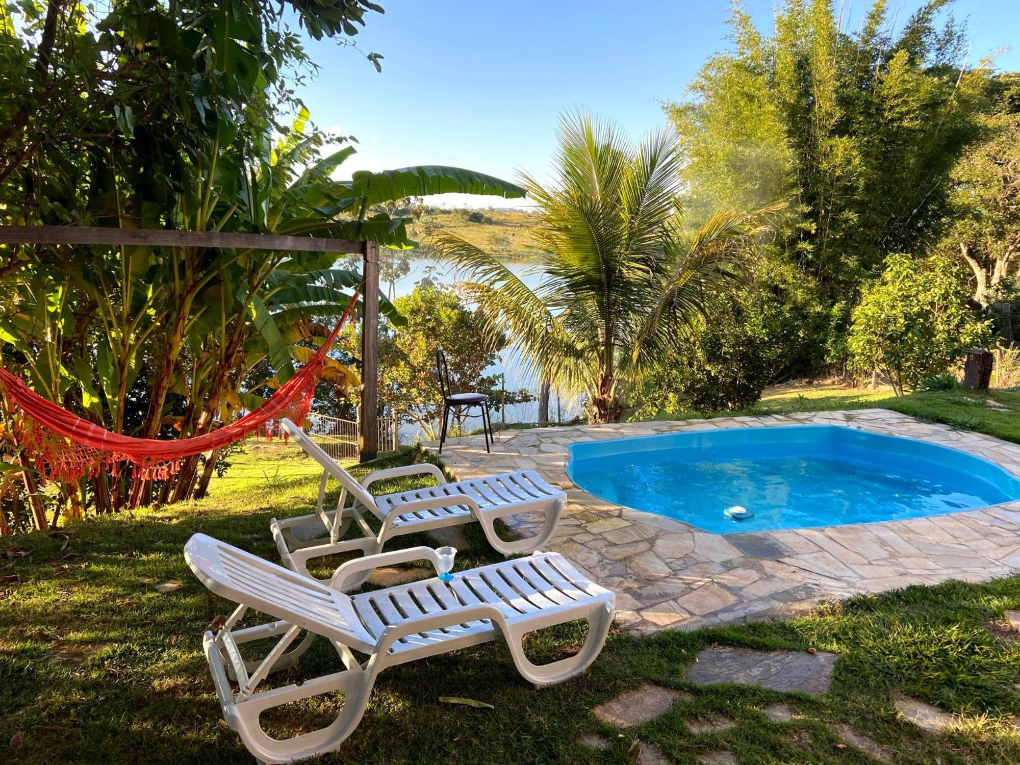 Casa Com Piscina Fundo Pra Represa E Ar Condicionado Casinhabrancadevaranda Ijaci Ngoại thất bức ảnh
