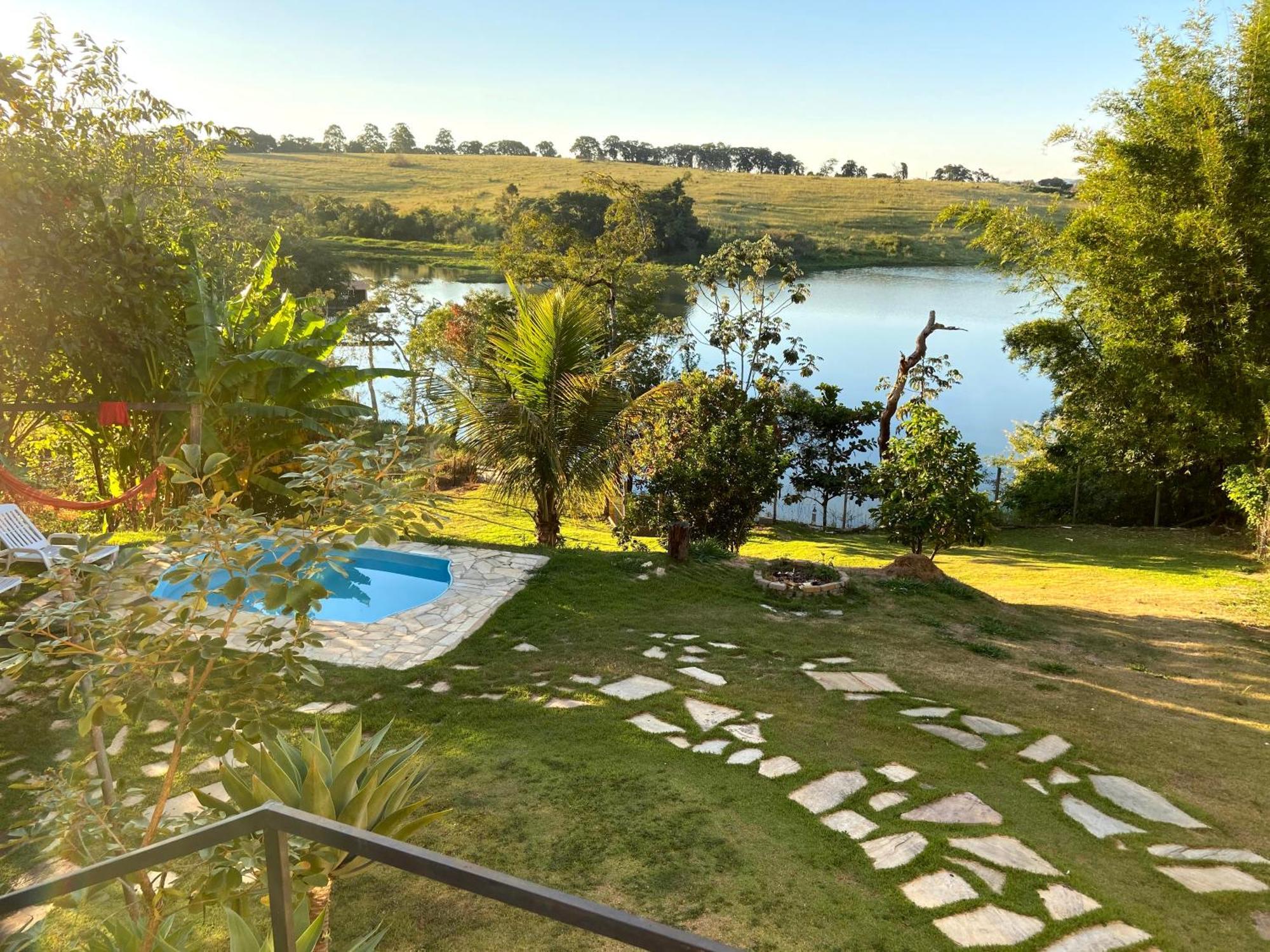 Casa Com Piscina Fundo Pra Represa E Ar Condicionado Casinhabrancadevaranda Ijaci Ngoại thất bức ảnh